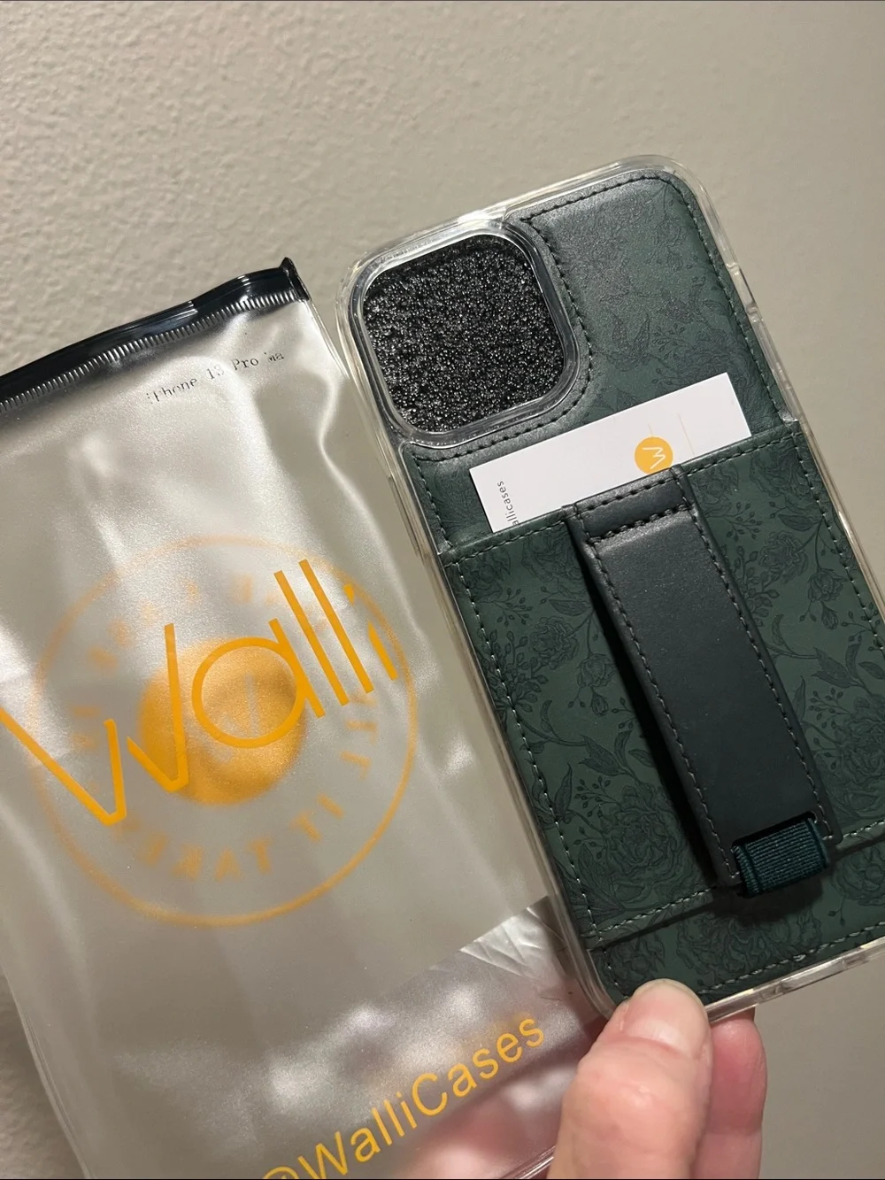 Walli Case “Secret Garden” By Brooklyn & Bailey iPhone 13 Pro Max Green NWT